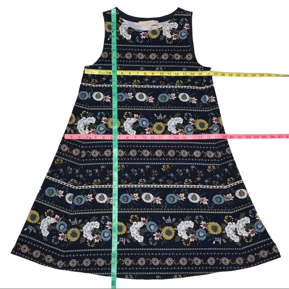 Loft Floral Printed Swing Dress - Picture 11 of 12